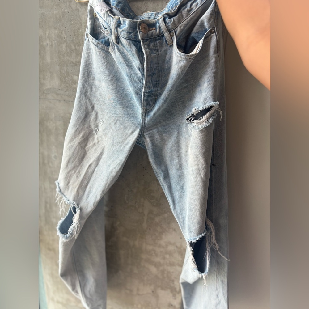 Baby blue jeans